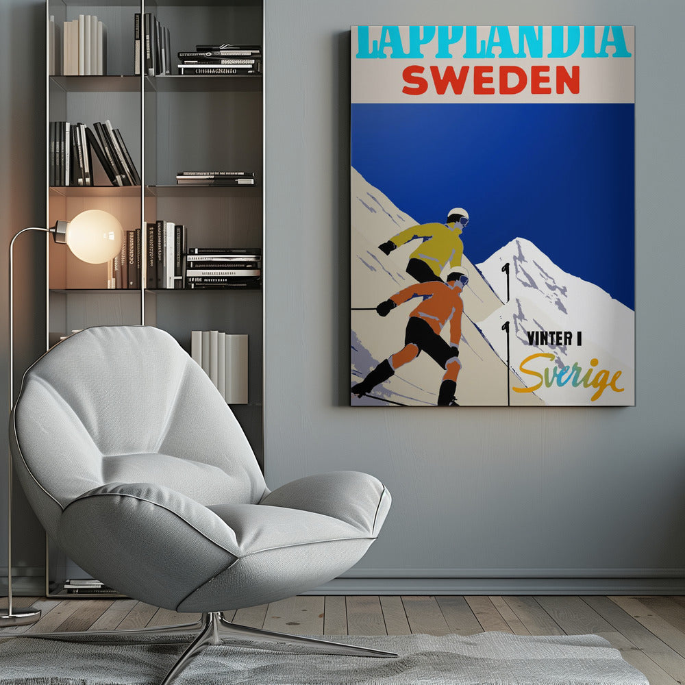 Winter Tourism: Lapland Sweden - Poster / Art Print