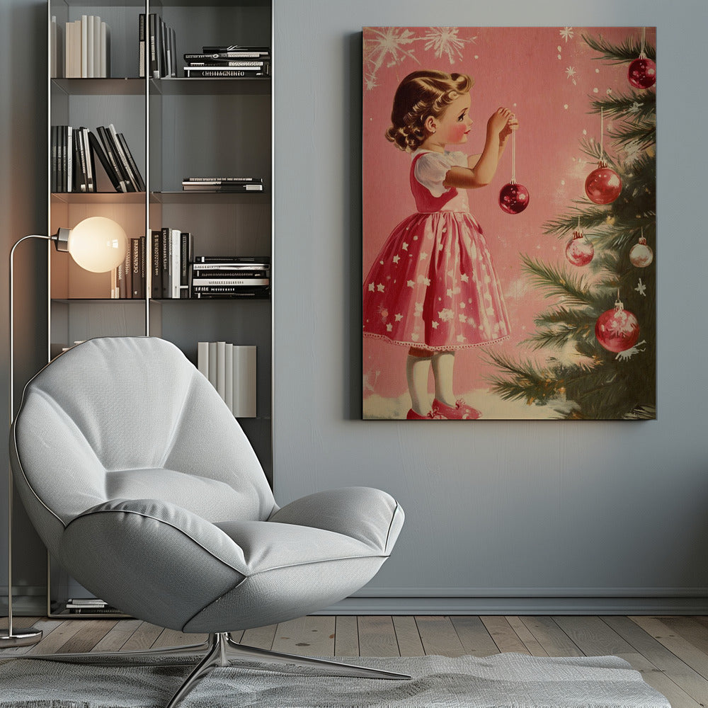 Girl With Baubles - Poster / Art Print