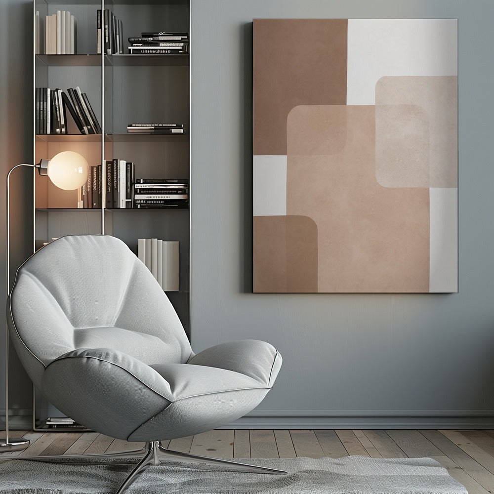 Boho watercolor strokes 3 - Poster / Art Print