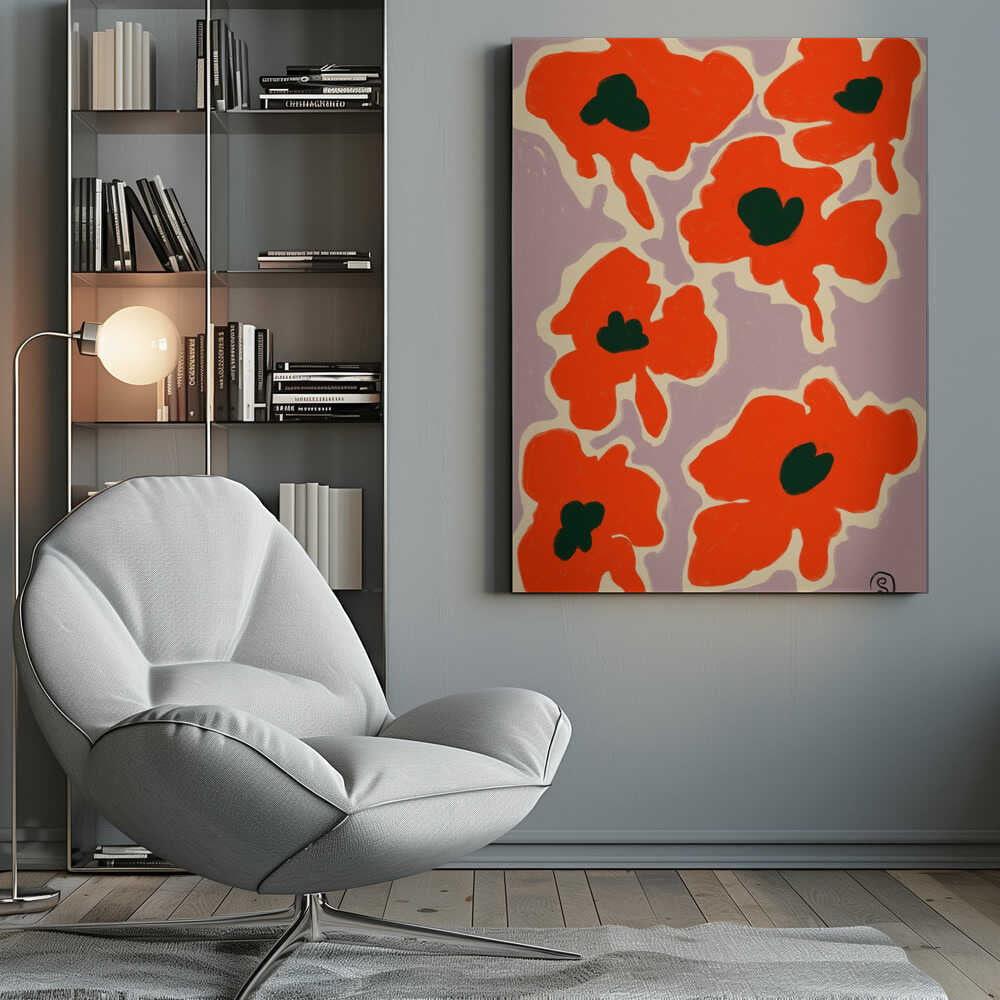 Vibrant Poppy Flowers - Poster / Art Print