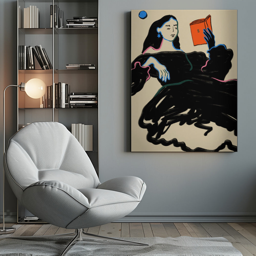 Midnight Reading - Poster / Art Print