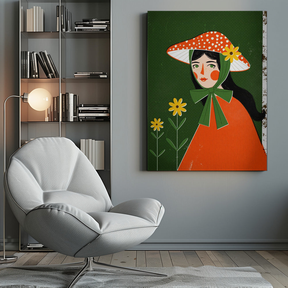 Mushroom Girl - Poster / Art Print