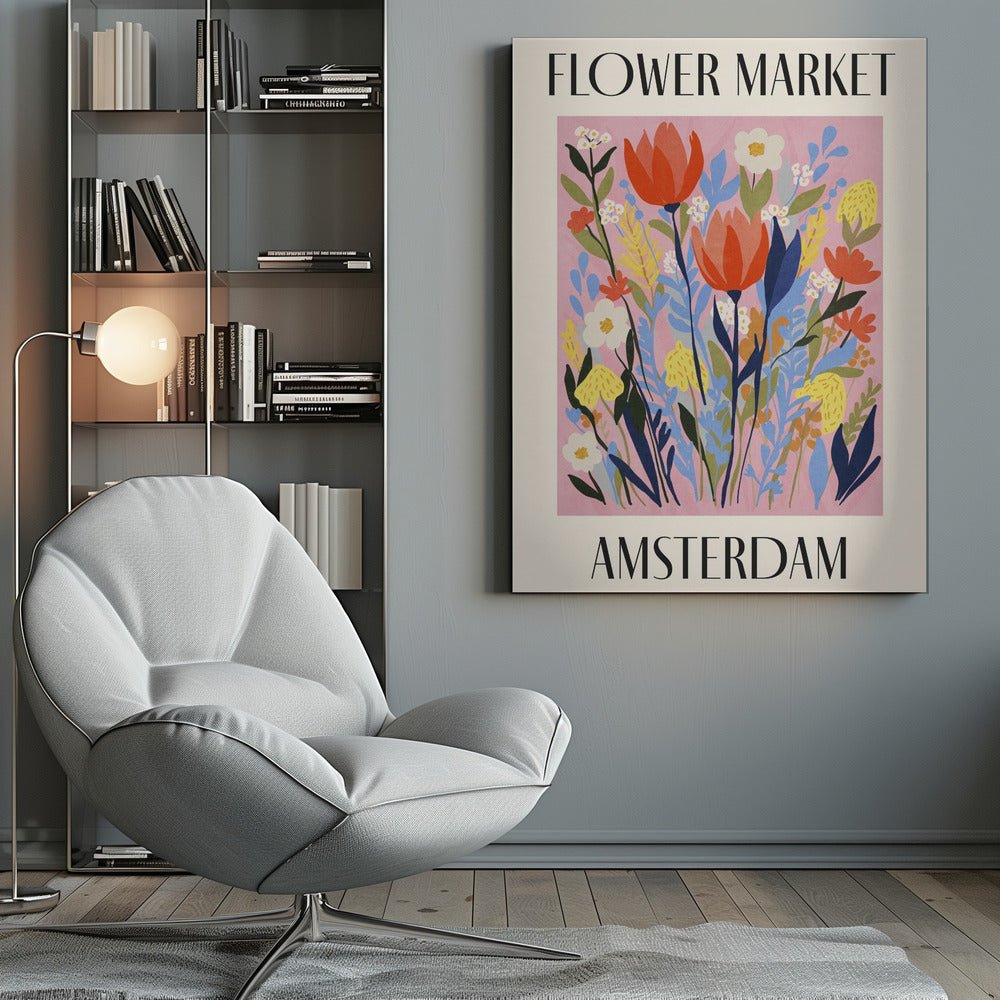 Flower Market Amsterdam Netherlands - Poster / Art Print
