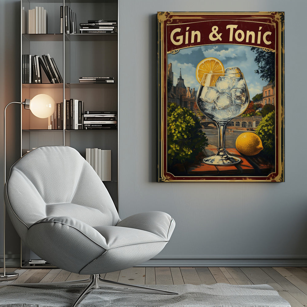 Gin & Tonic Vintage - Poster / Art Print