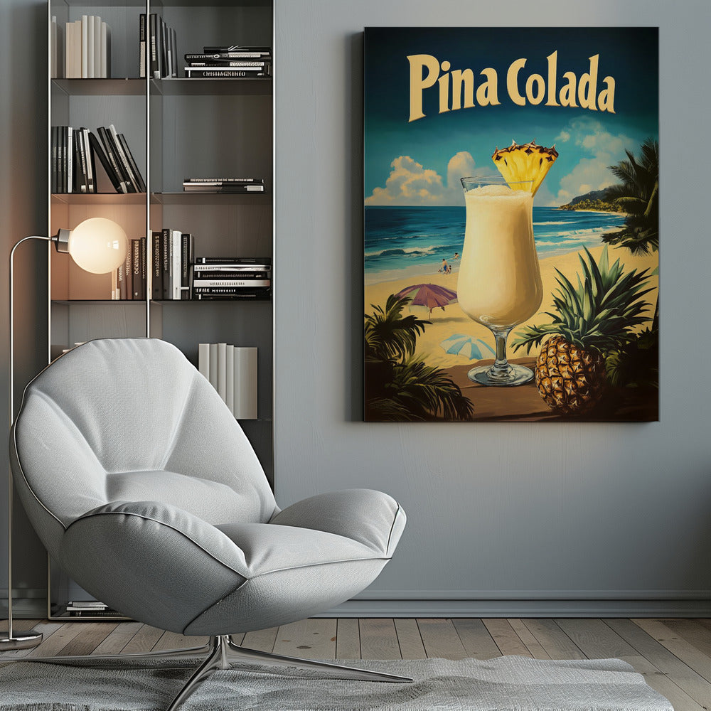 Pina Colada Vintage - Poster / Art Print