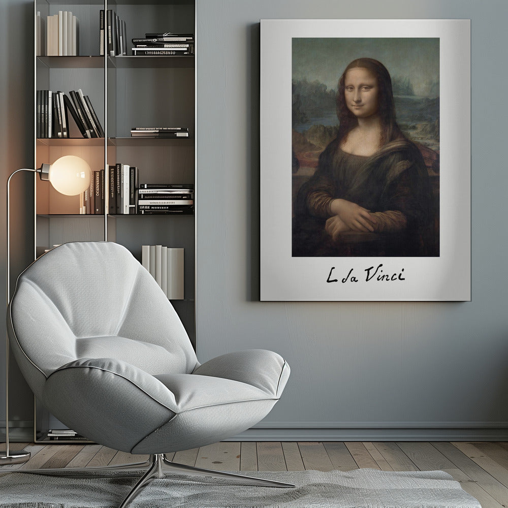Mona Lisa Del Giocondo Signature (1503–1506) - Poster / Art Print