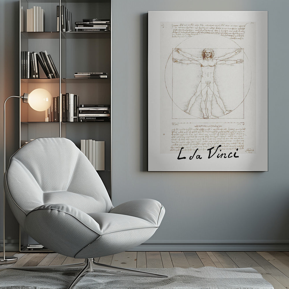 Vitruvian Man Signature - Poster / Art Print