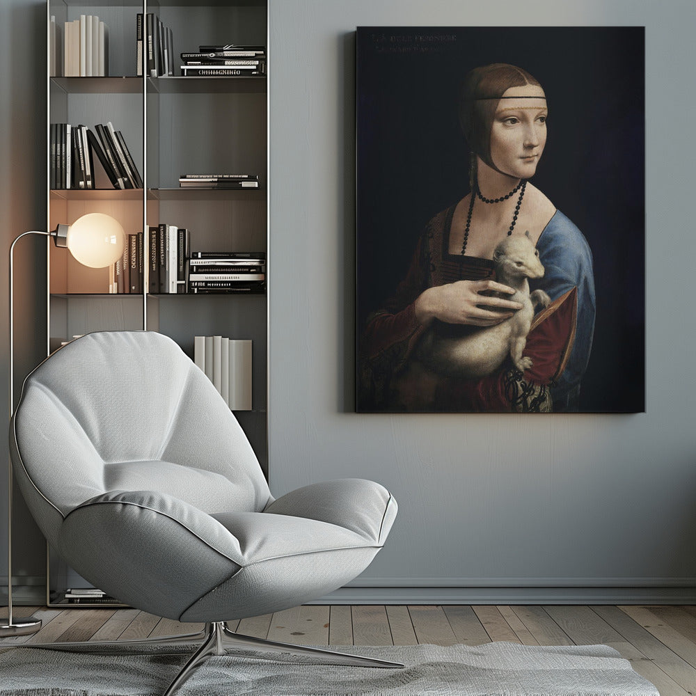 Lady With an Ermine (ca. 1490) - Poster / Art Print
