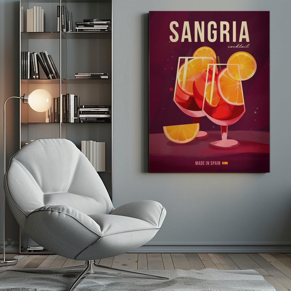 Sangria Cocktail - Poster / Art Print