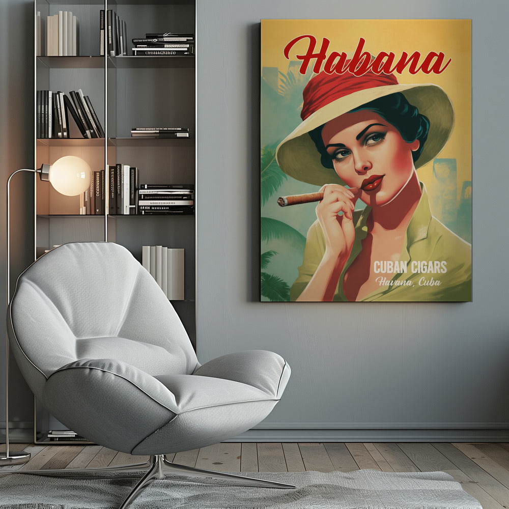 Habana - Cuban Cigars - Poster / Art Print