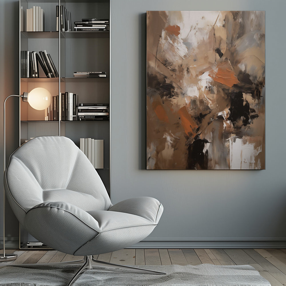 Abstract Mocha No 2 - Poster / Art Print