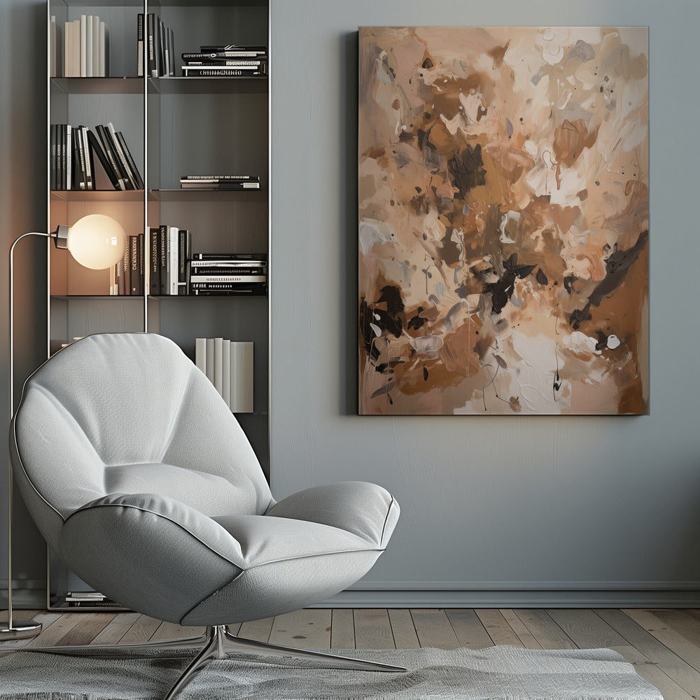Abstract Mocha No 1 - Poster / Art Print