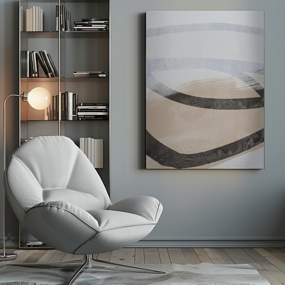 Abstract Brushstrokes and Lines 1 - Poster / Art Print