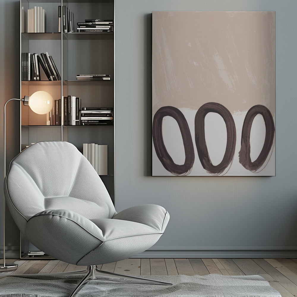 Loops mocha mousse - Poster / Art Print