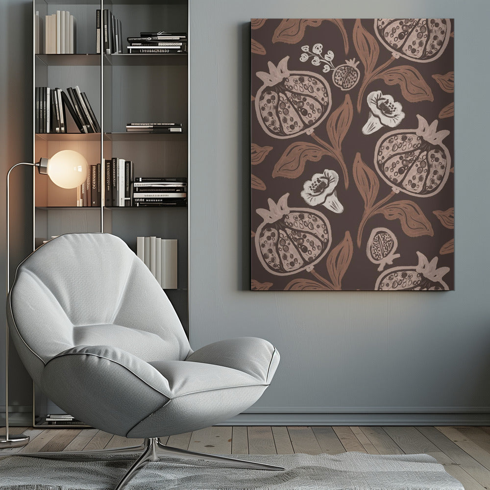 Pomegranates Pattern - Poster / Art Print