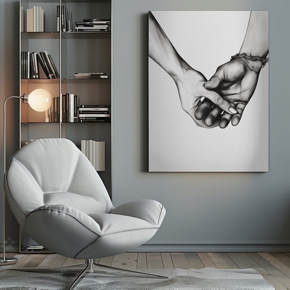 Holding Hands - Poster / Art Print