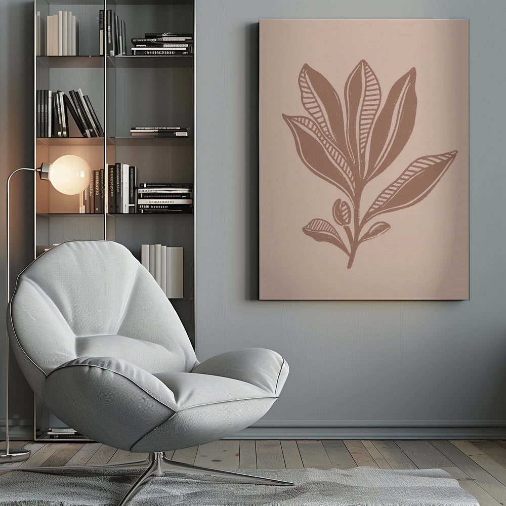 Mocha Foliage - Poster / Art Print