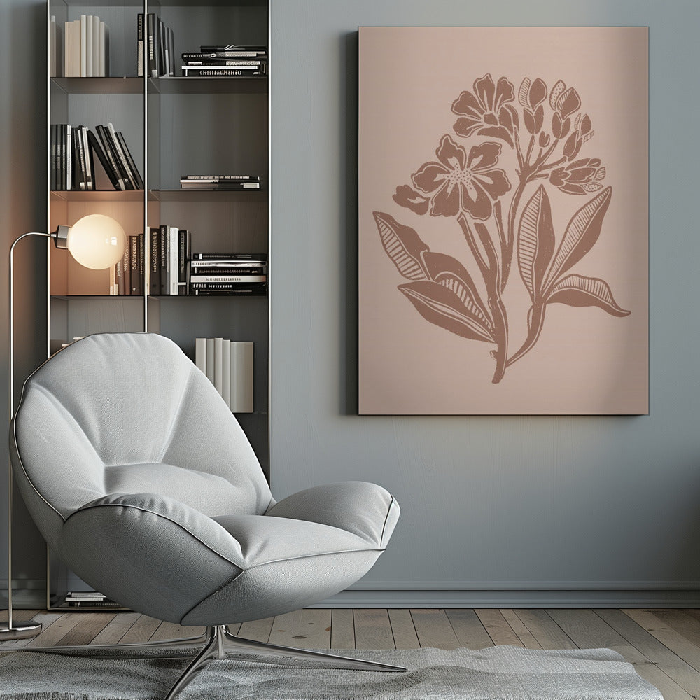 Mocha Florals - Poster / Art Print