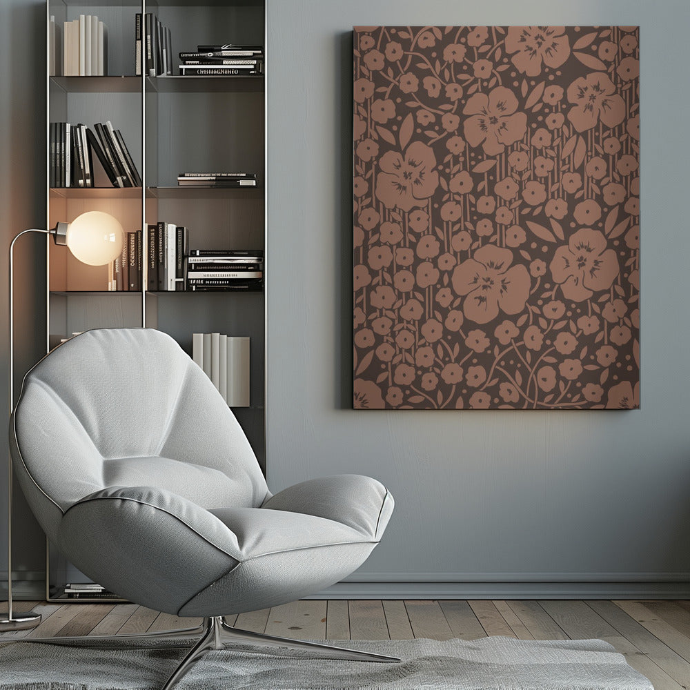 Flower Poem - dark - Poster / Art Print