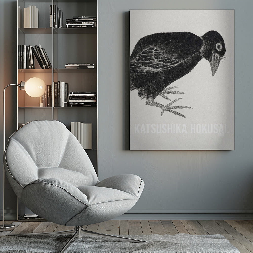 Katsushika Hokusai's Bird 1814 - Poster / Art Print