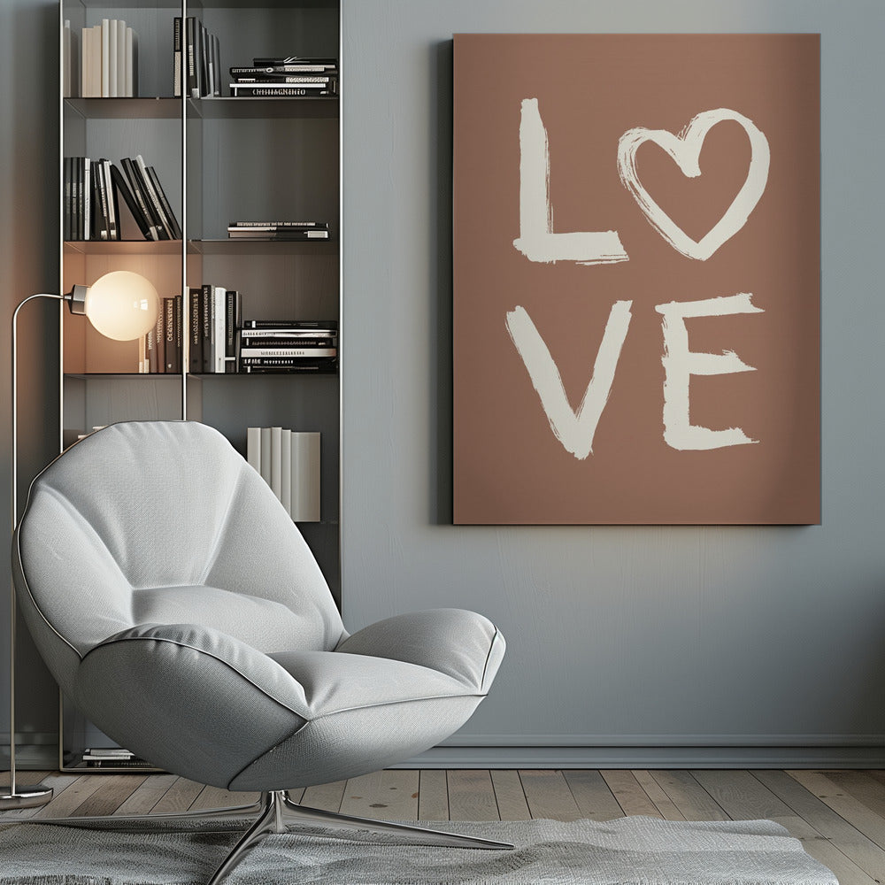 Toothy Love Mocha Mousse 2 - Poster / Art Print