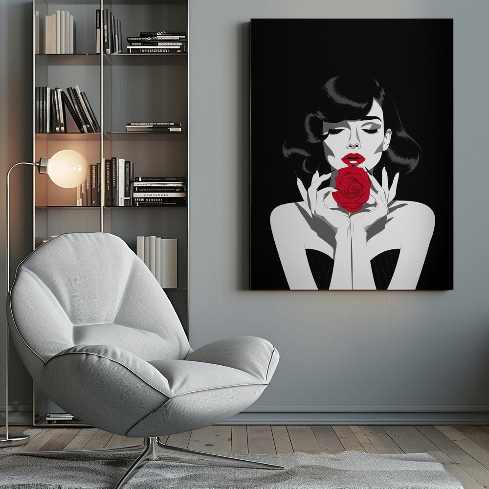 The Red Rose - Poster / Art Print