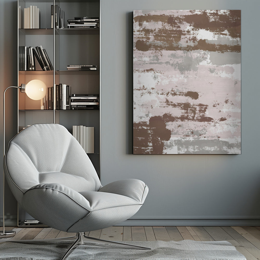 Abstract Mocha Paths - Poster / Art Print