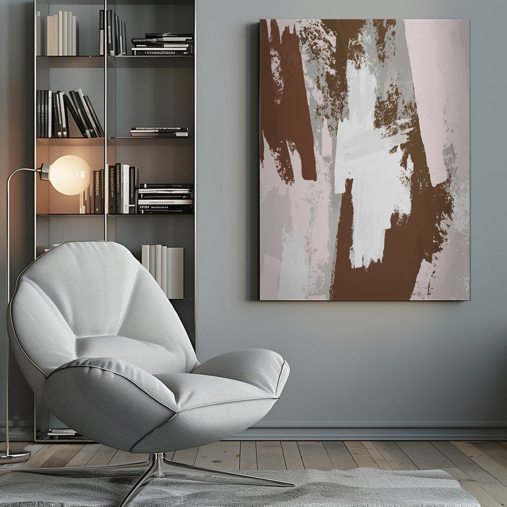 Abstract Brown Paint - Poster / Art Print