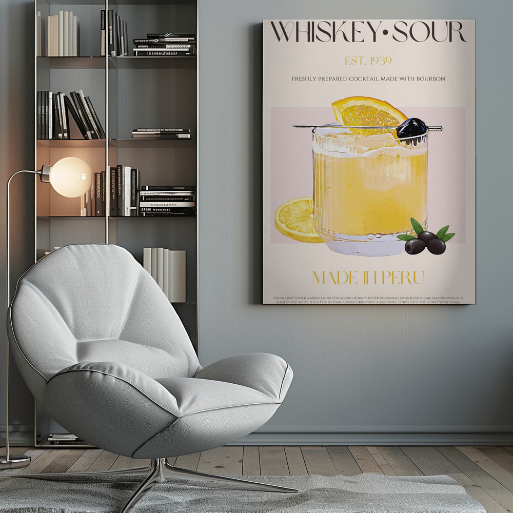Whiskey sour print - Poster / Art Print