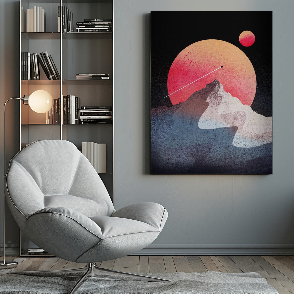 The moon peak - Poster / Art Print