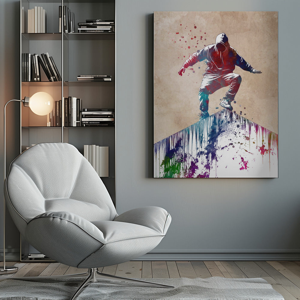 Parkour city sport art - Poster / Art Print