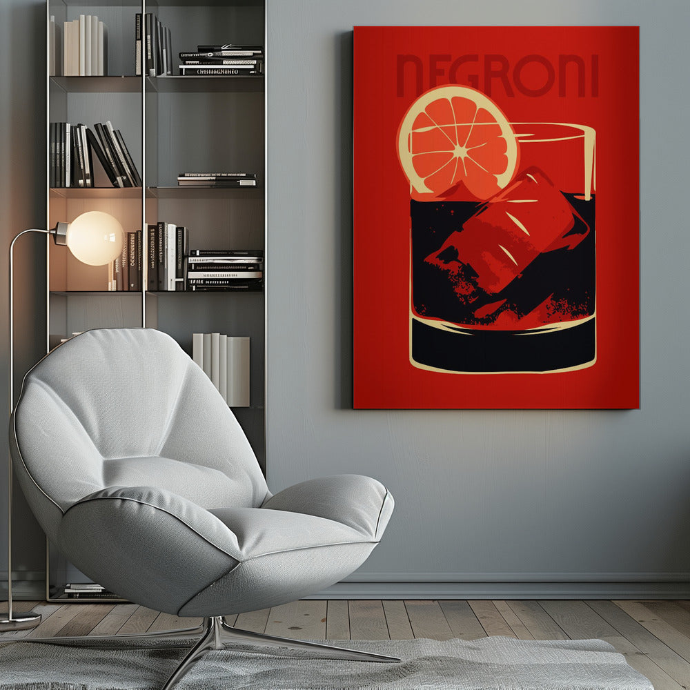 Negroni Red - Poster / Art Print