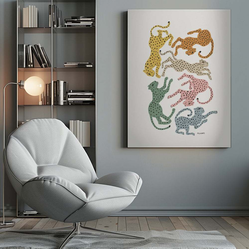 Colorful Cheetahs - Poster / Art Print