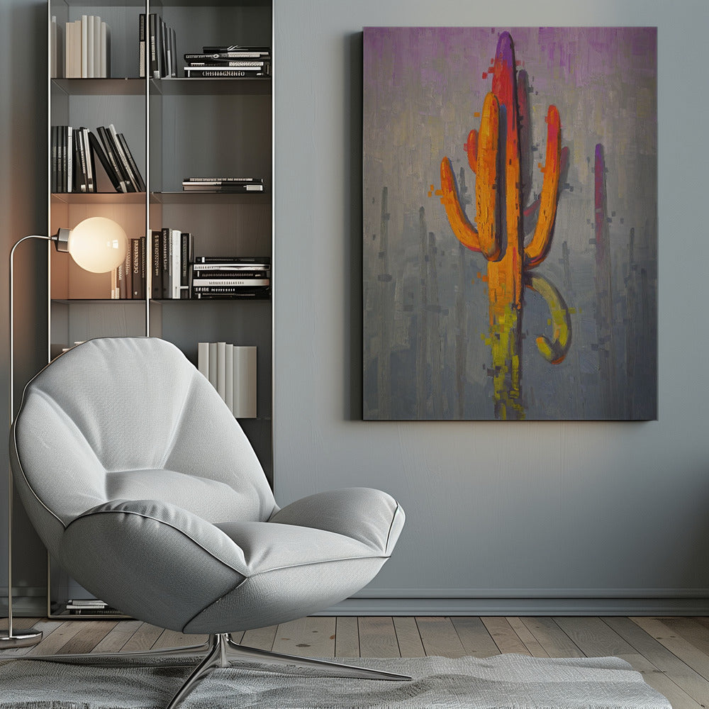 Colorful Cactus Painting - Poster / Art Print