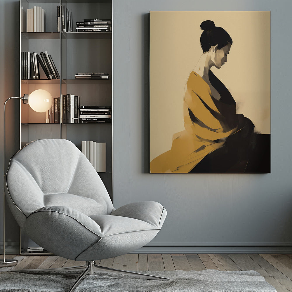 Femme En Jaune - Poster / Art Print