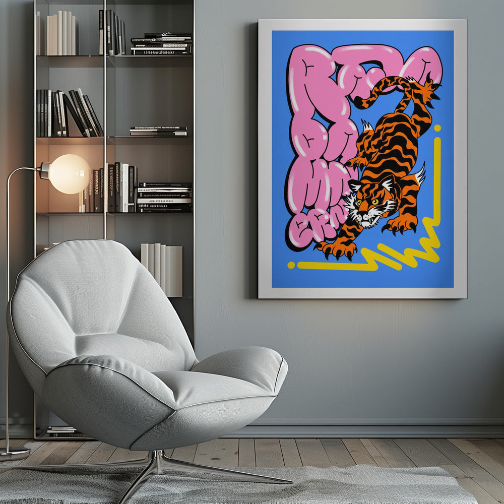 Muay Thai Tiger - Poster / Art Print