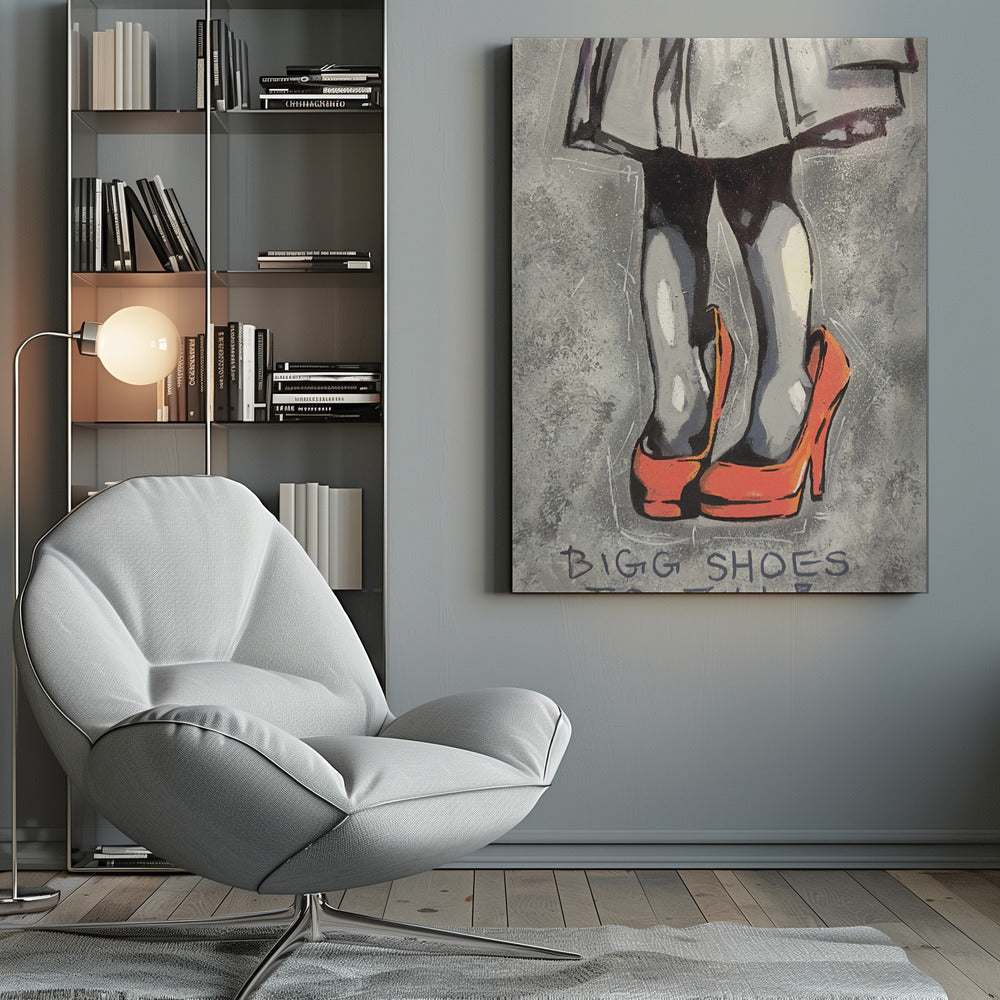 Bigg shoes to fill - Poster / Art Print