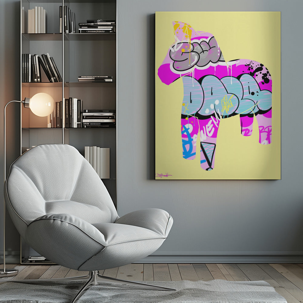 Dalahäst 12 - Poster / Art Print