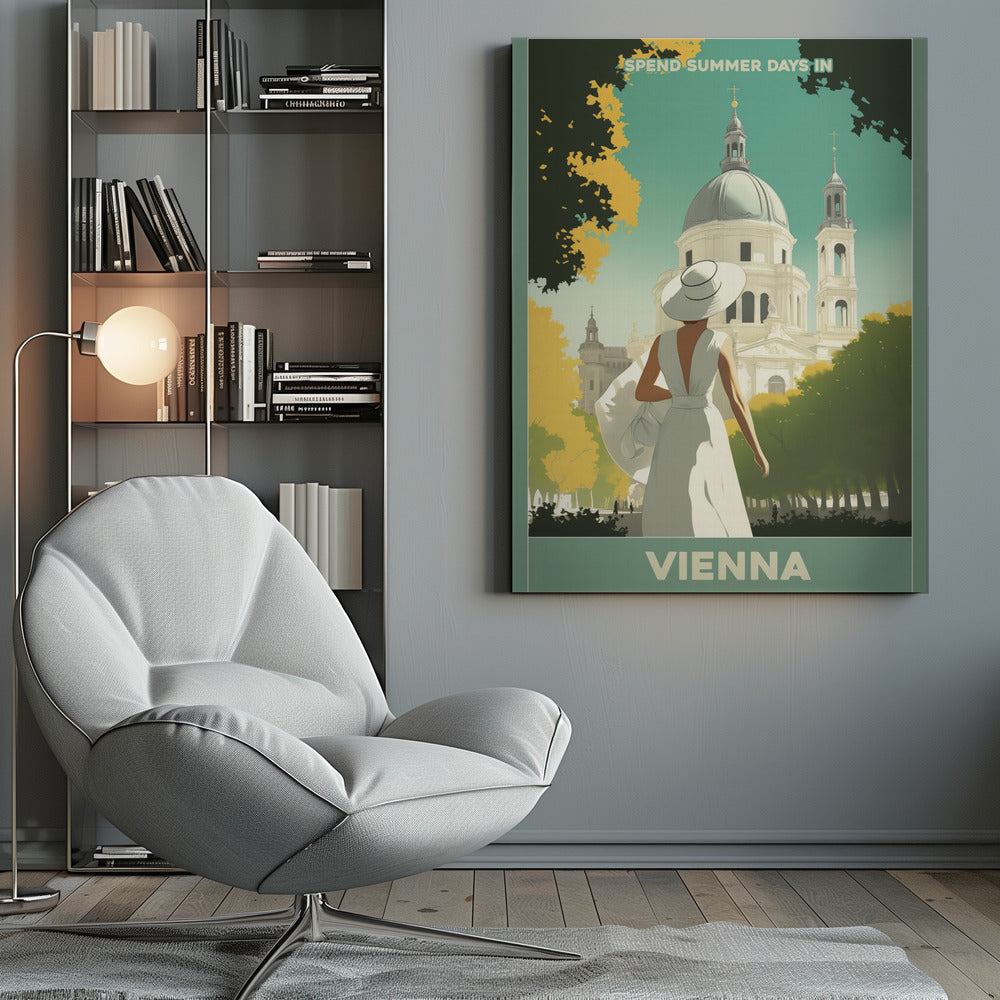 Vienna Summer Stroll - Poster / Art Print