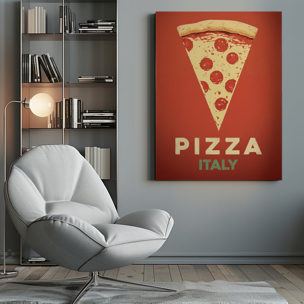Pepperoni Pizza Slice - Poster / Art Print