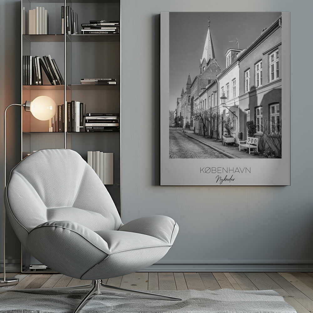 Charming Street In Nyboder - Poster / Art Print