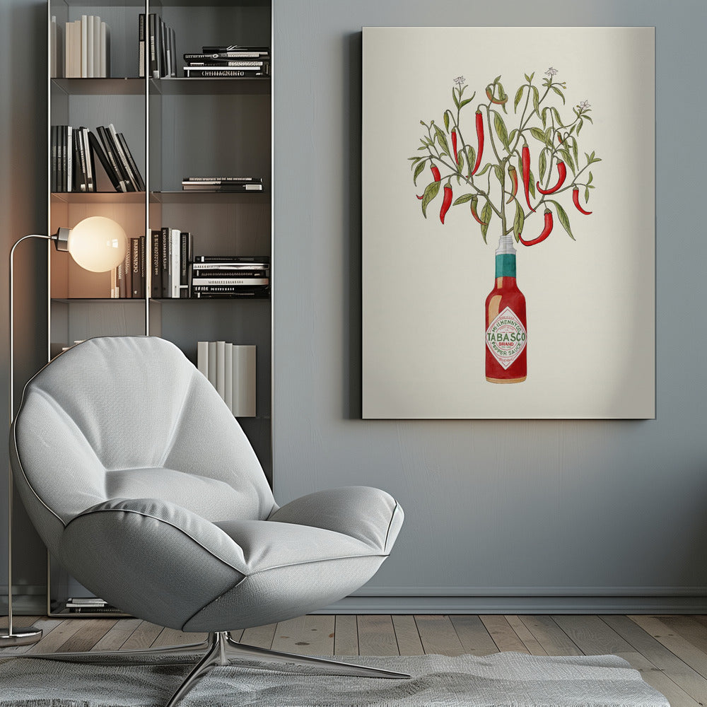 Chili Pepper Plant - Poster / Art Print