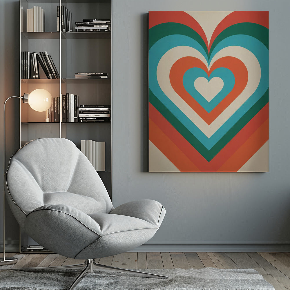 Concentric Hearts - Poster / Art Print