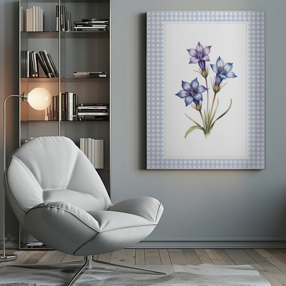 Gentiana Flowers - Poster / Art Print