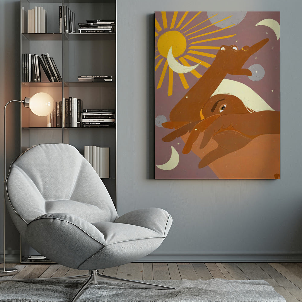 The Moon Dances With Me the Way The Sun Cant - Poster / Art Print