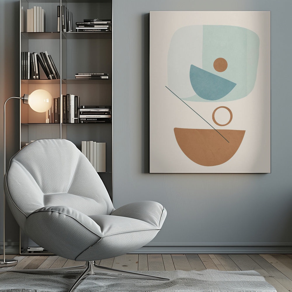 Azzurro Shapes No.4 - Poster / Art Print