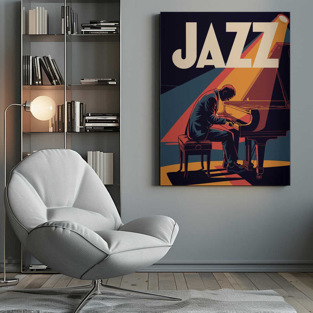 Jazz Pianist - Poster / Art Print