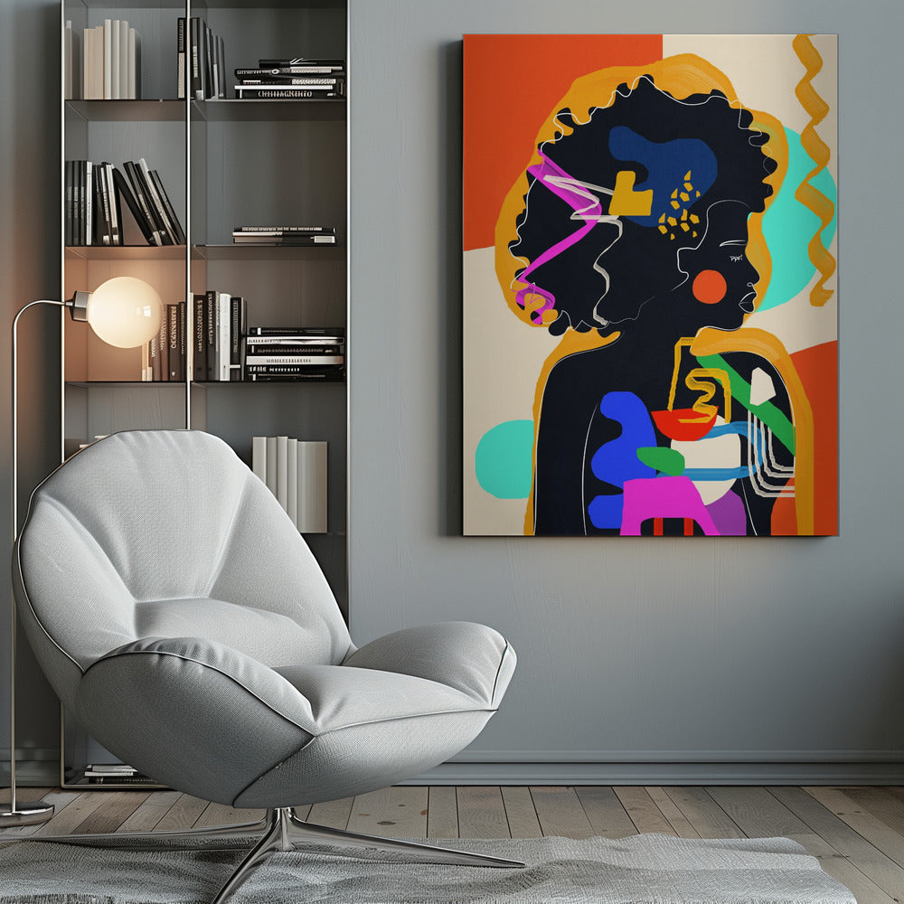 Modern Abstract Woman 4 - Poster / Art Print
