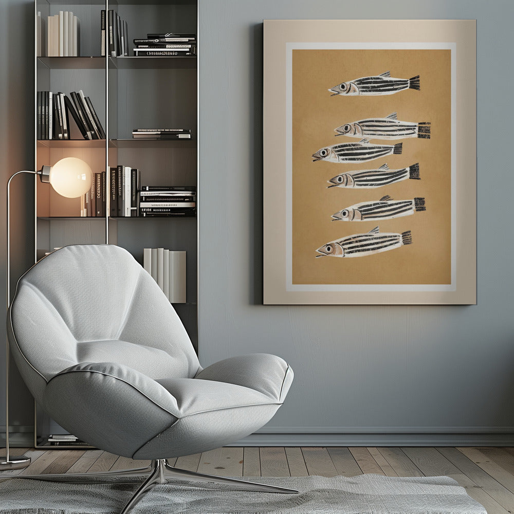 Minimal Fish Study - Poster / Art Print