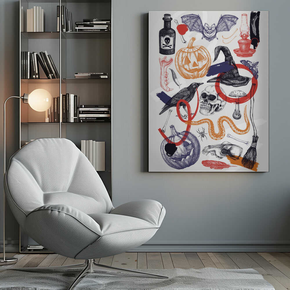 Halloween Collage Art - Poster / Art Print